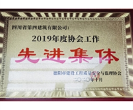 2019年度協(xié)會(huì)工作先進(jìn)集體